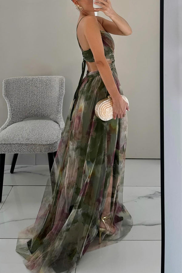 Merava™ | Zauberhaftes Maxi-Kleid mit Blumenmuster