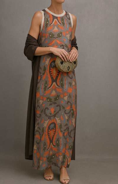 Merava™ | Elegantes Abendkleid mit stilvollem Schal