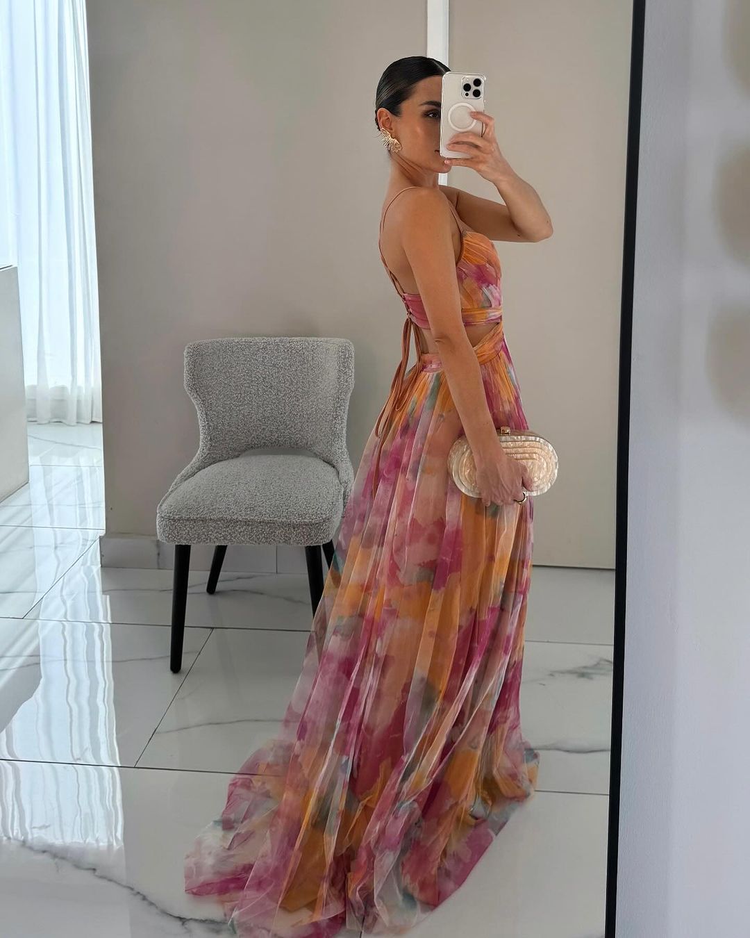 Merava™ | Zauberhaftes Maxi-Kleid mit Blumenmuster
