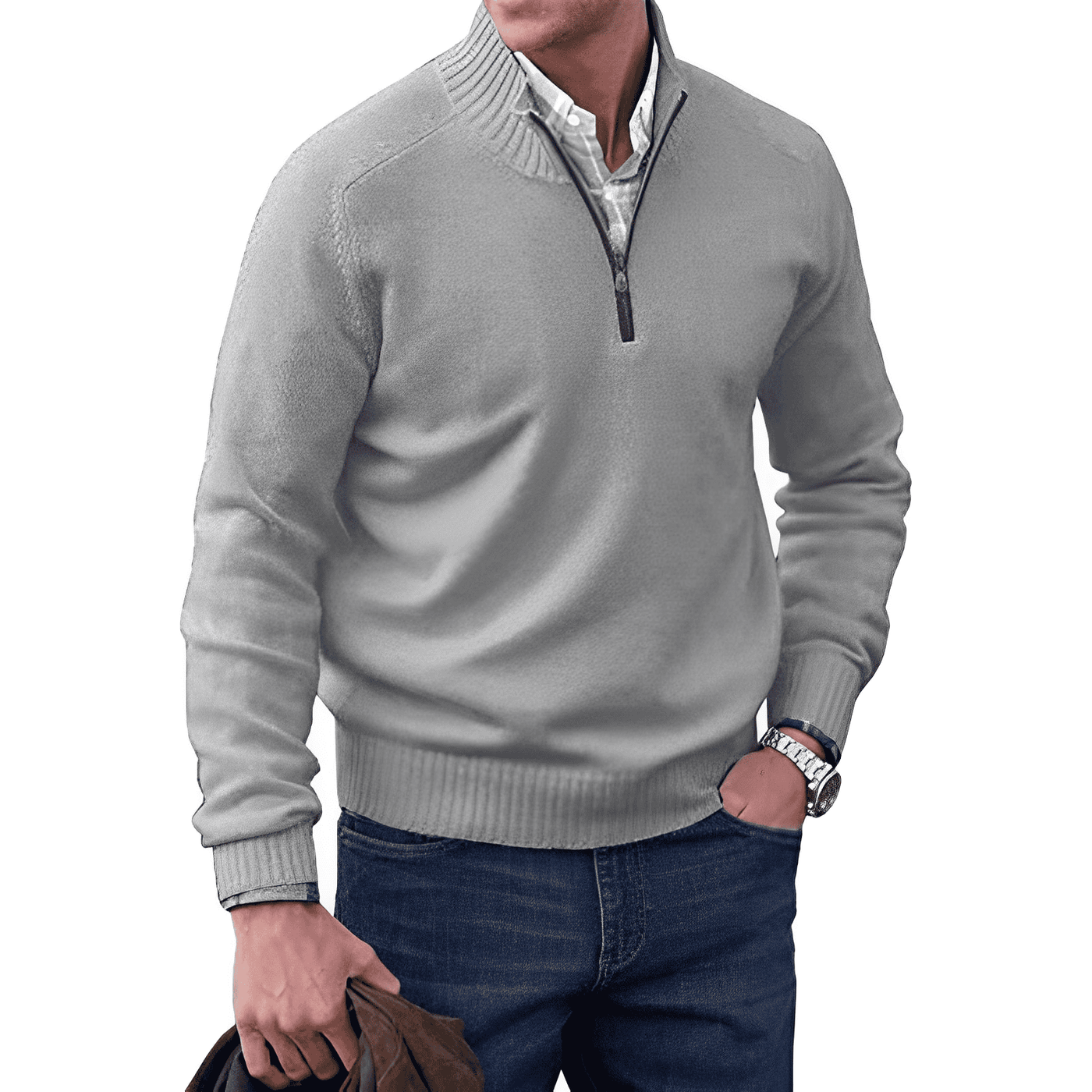 Merava™ - Kaschmirpullover mit Zip