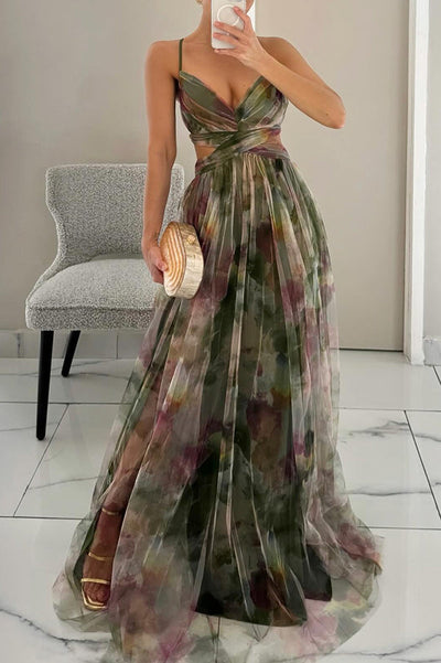 Merava™ | Zauberhaftes Maxi-Kleid mit Blumenmuster