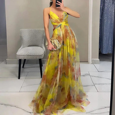 Merava™ | Zauberhaftes Maxi-Kleid mit Blumenmuster