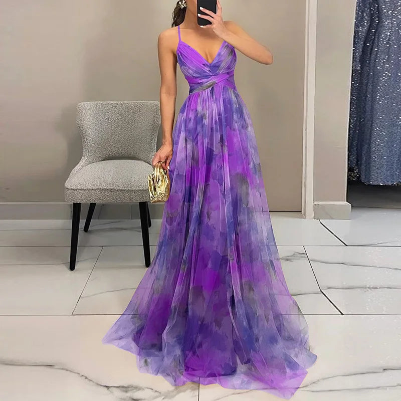 Merava™ | Zauberhaftes Maxi-Kleid mit Blumenmuster
